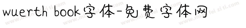 wuerth book字体字体转换